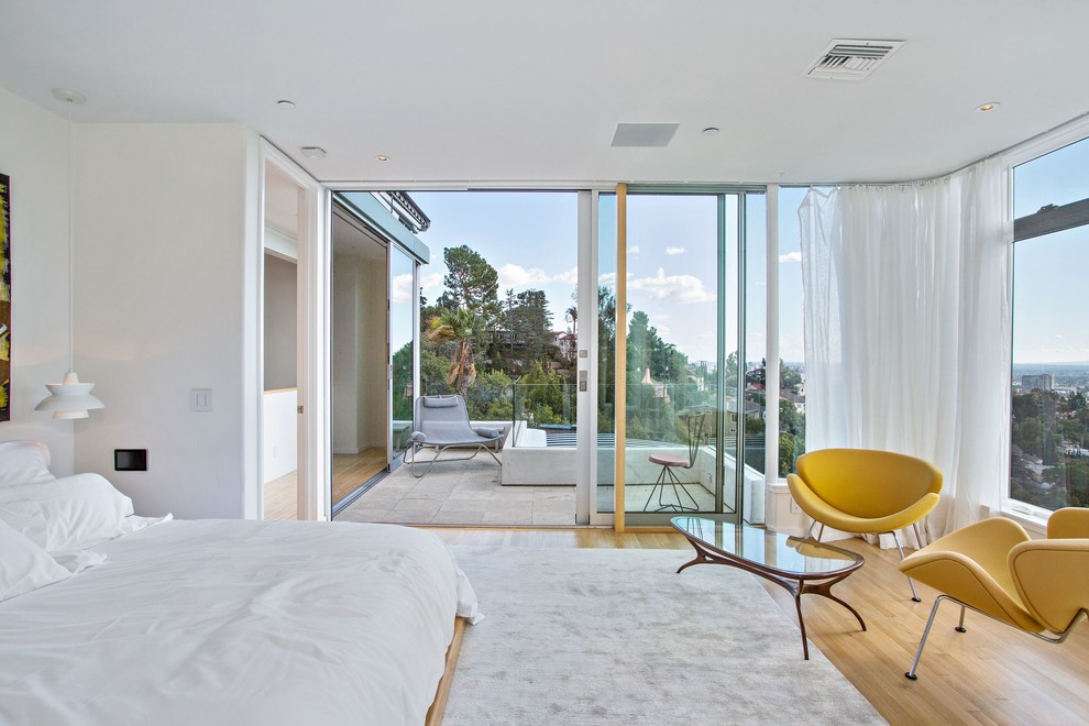 Imagen de dormitorio moderno grande