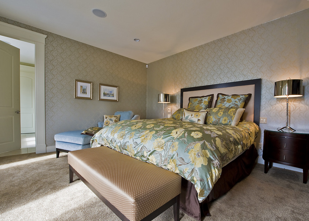 Bedroom - contemporary bedroom idea in Vancouver