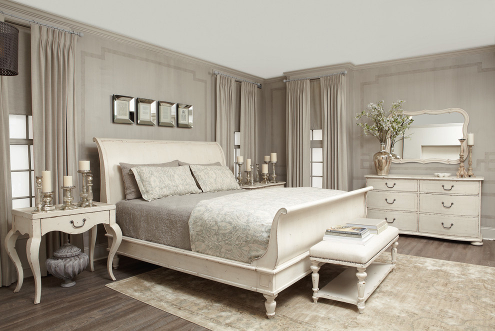 Свежая идея для дизайна: спальня в стиле шебби-шик - отличное фото интерьера