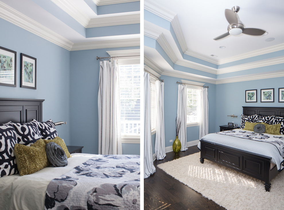 Master Bedroom Decor Traditional Bedroom Chicago by MILLER