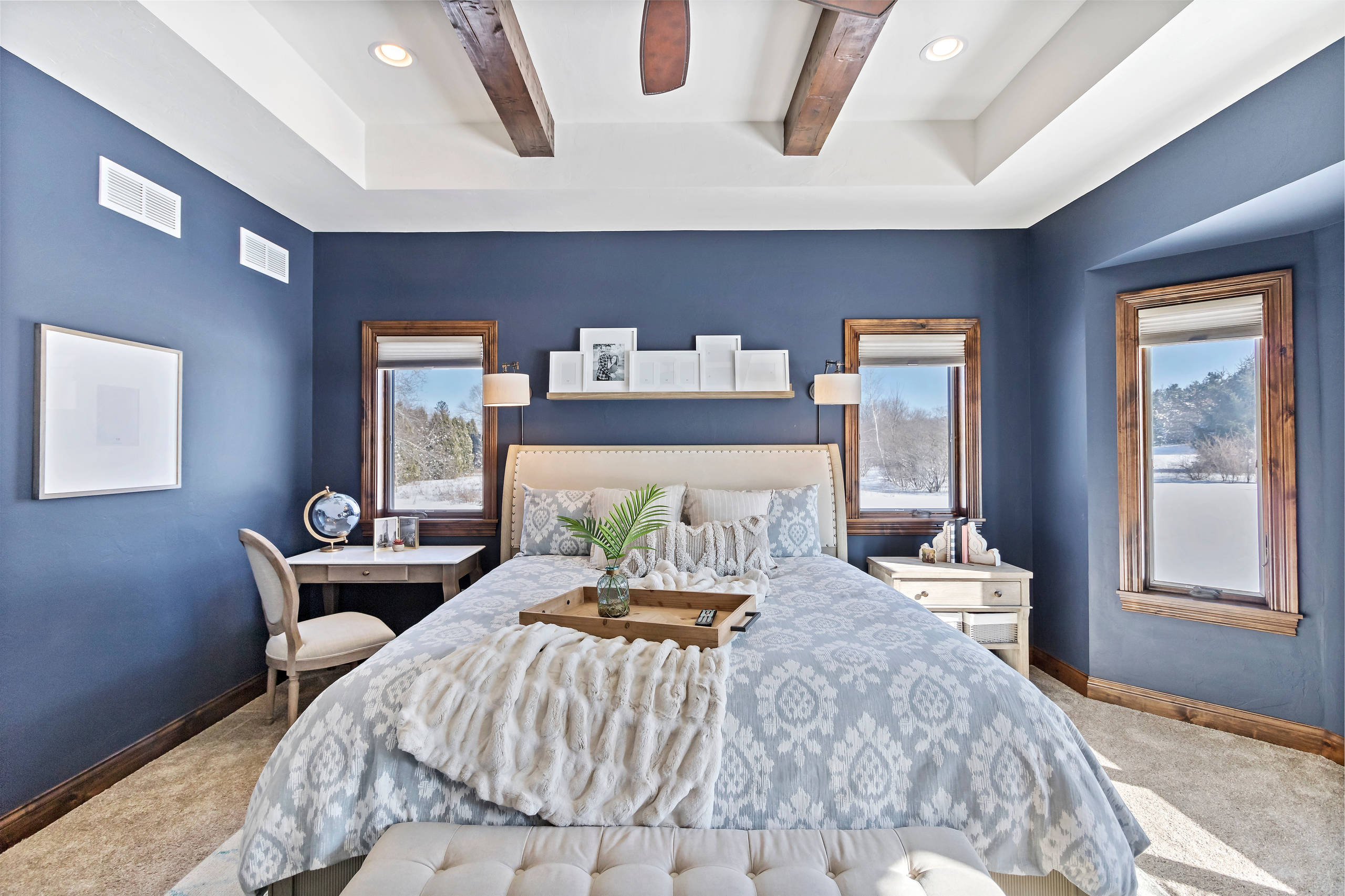 75 Beautiful Rustic Blue Bedroom Pictures Ideas July 2021 Houzz