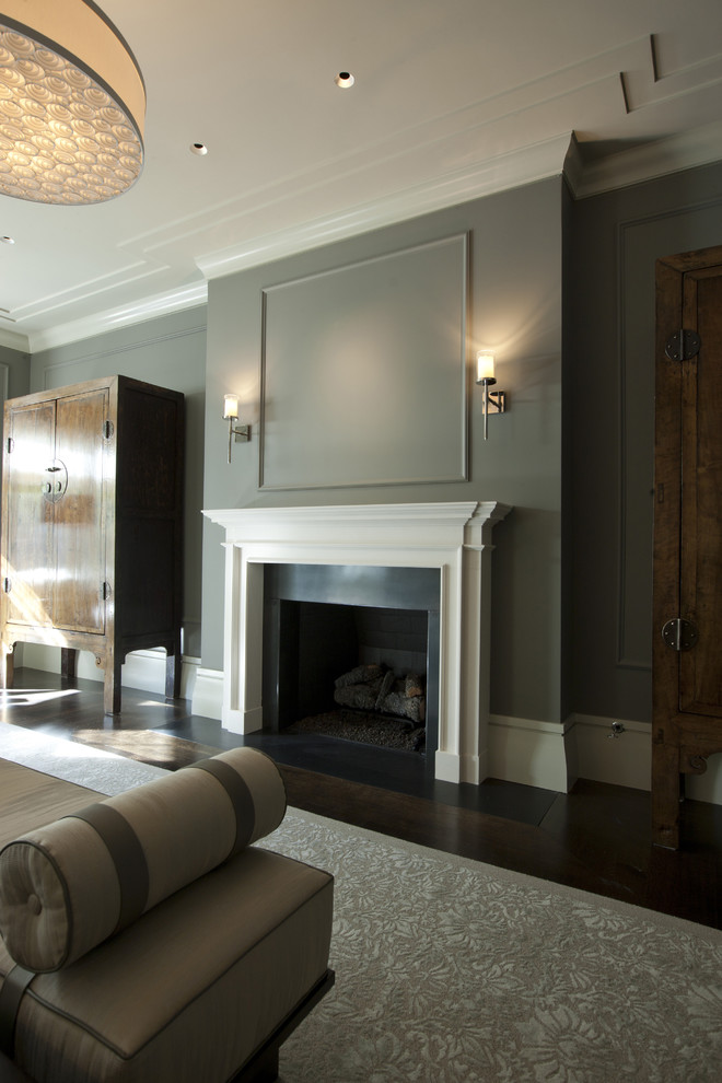 Inspiration for a contemporary bedroom remodel in Chicago