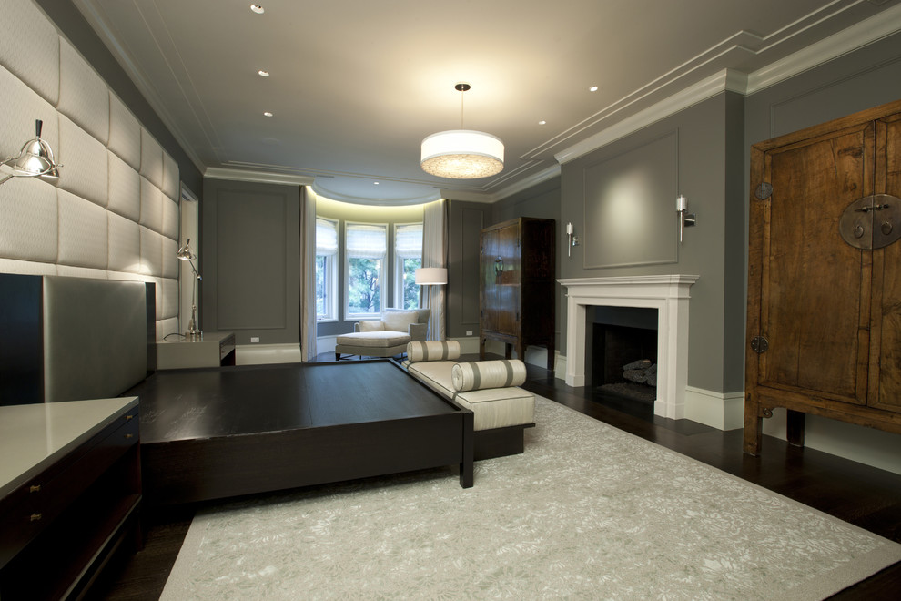 Inspiration for a contemporary bedroom remodel in Chicago