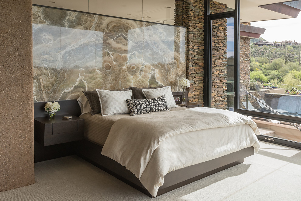 Master Bedroom onyx headboard Contemporary Bedroom Phoenix by