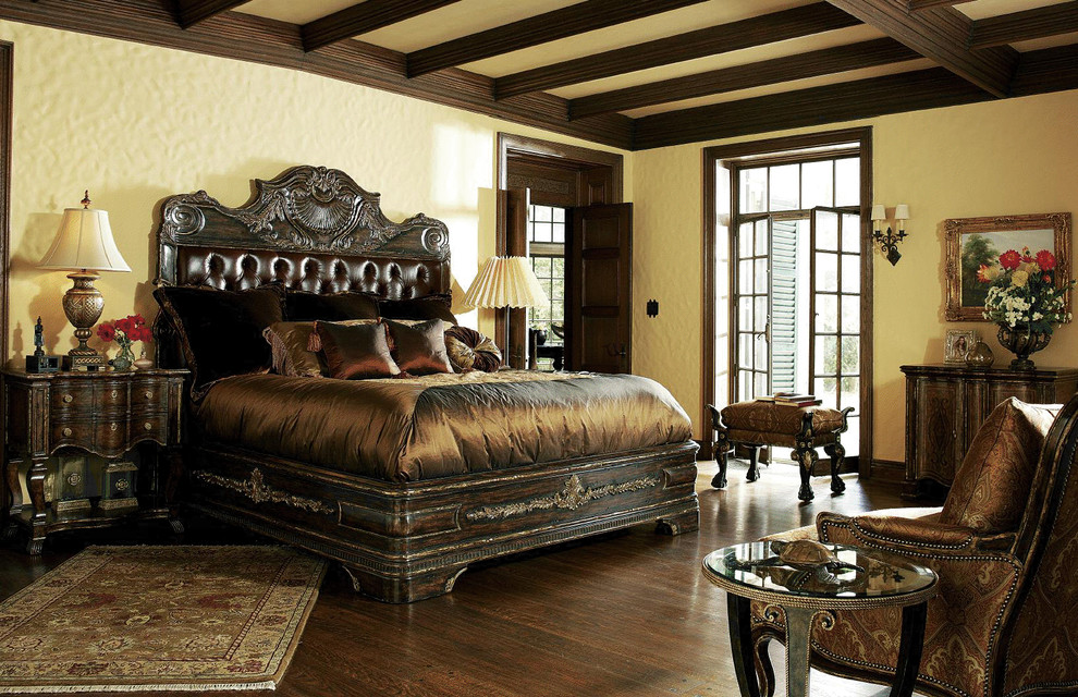 Example of a mountain style bedroom design in Providence