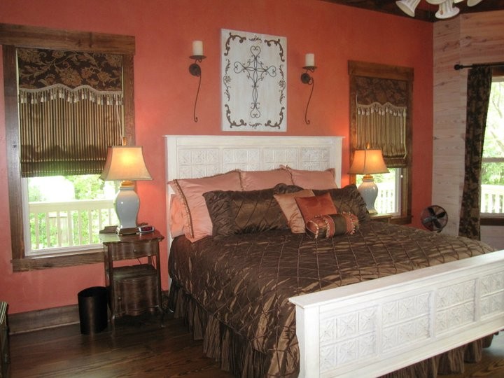 Country bedroom photo in Dallas