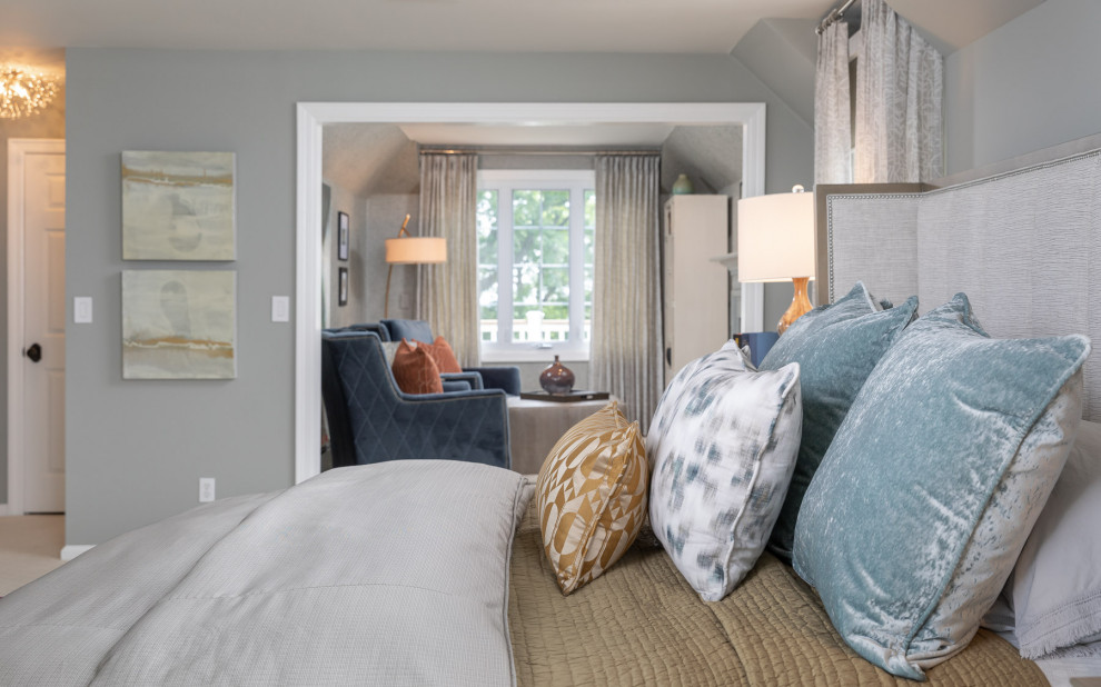 Aménagement d'une chambre contemporaine.