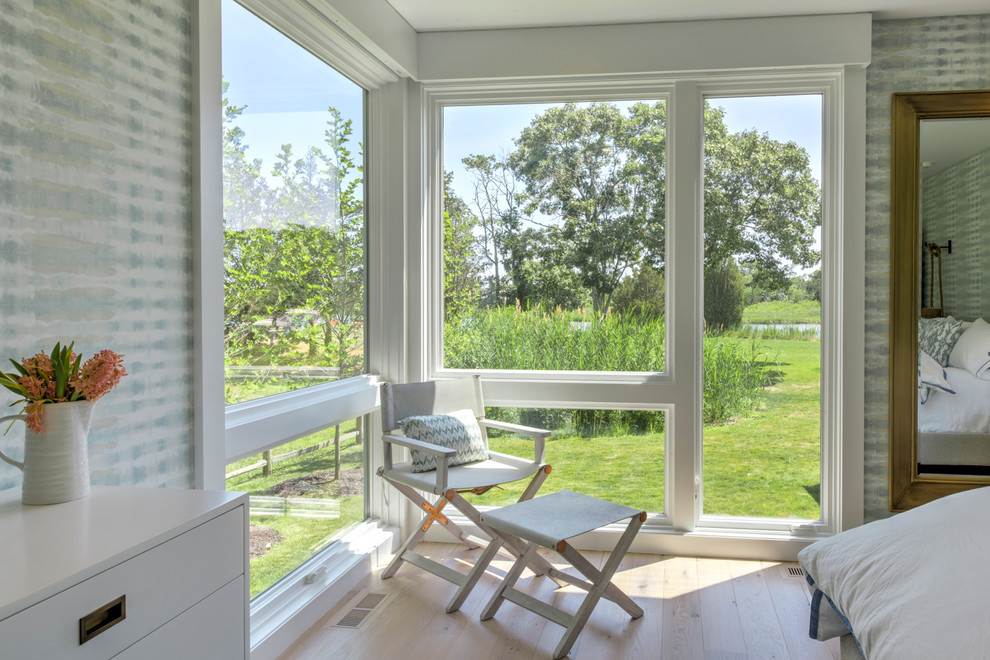 Mattituck Waterfront Beach Style Bedroom New York by Foley