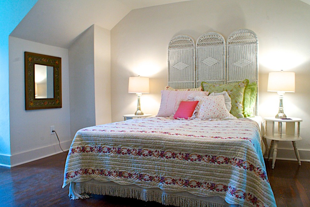 Inspiration for a large vintage bedroom in Nashville.