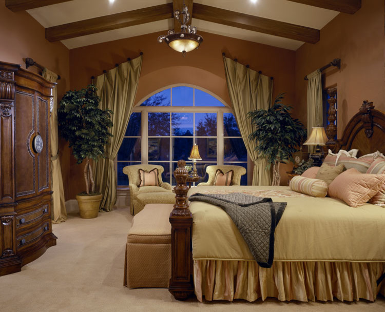 This is an example of a mediterranean bedroom in Tampa.