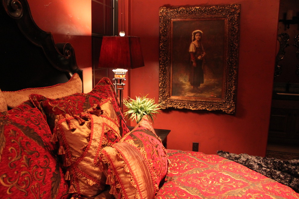 This is an example of a mediterranean bedroom in Salt Lake City.