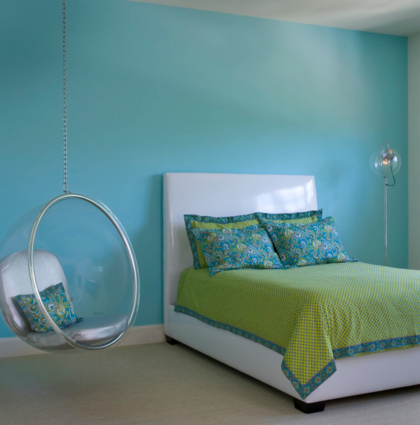 Example of a trendy bedroom design in Dallas