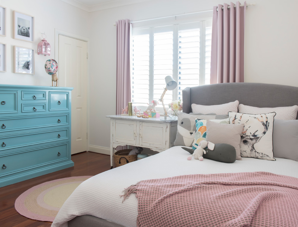 Example of a trendy bedroom design in Perth