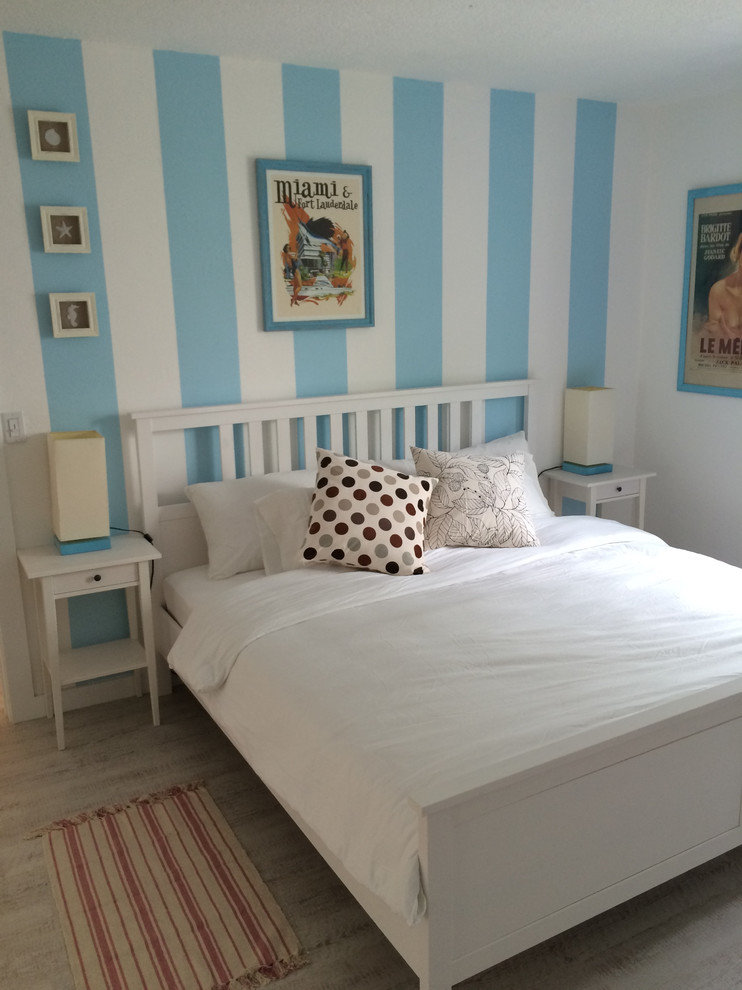 Meridian Art Deco Beach House Beach Style Bedroom Miami by