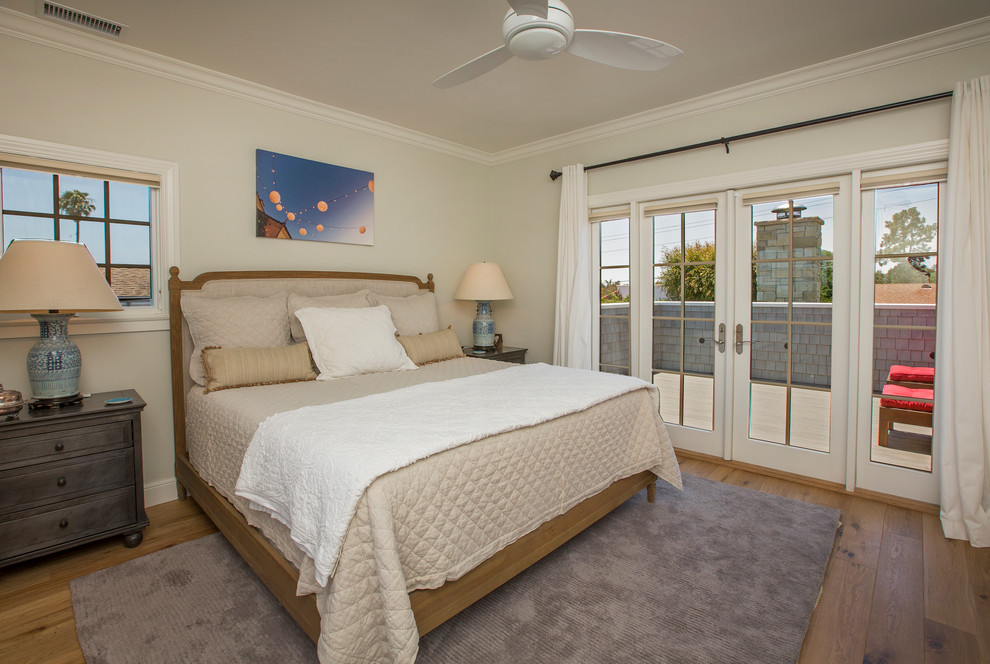 Bedroom - coastal bedroom idea in Santa Barbara
