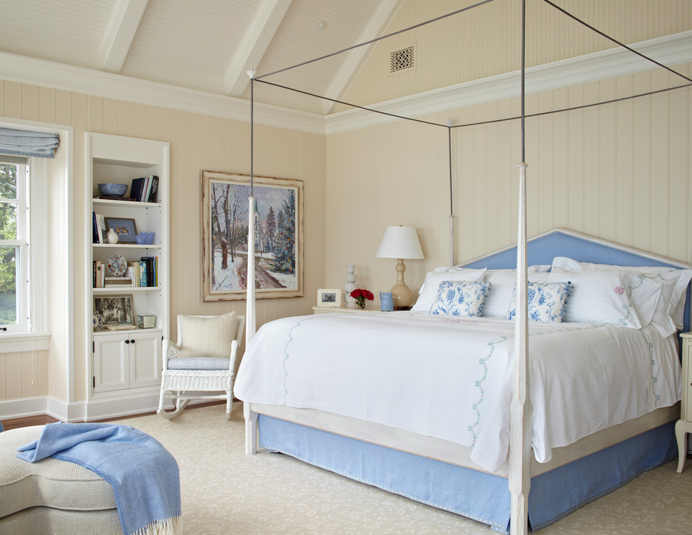 Idee per una camera da letto chic con pareti beige