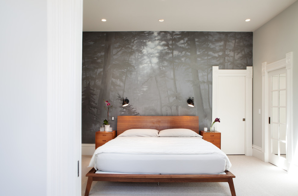 Trendy bedroom photo in San Francisco