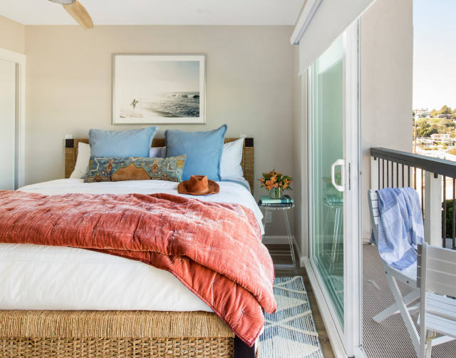 Modern Aptos Beach House Coastal Bedroom San Francisco by