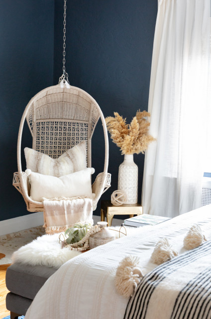 Modern Bohemian Tudor Master Bedroom Eklektisch Schlafzimmer New York Von Danielle Rose Design Co Houzz