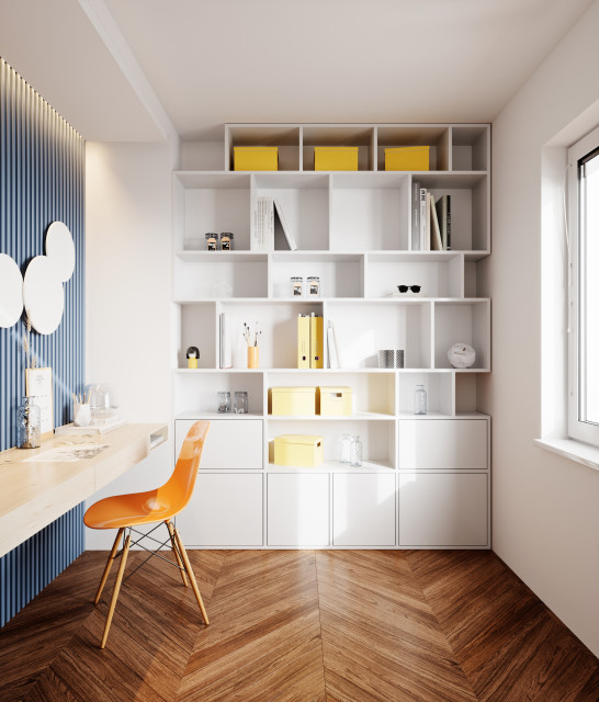 Modern Bookcases White Moderne Chambre New York par Built2Fit