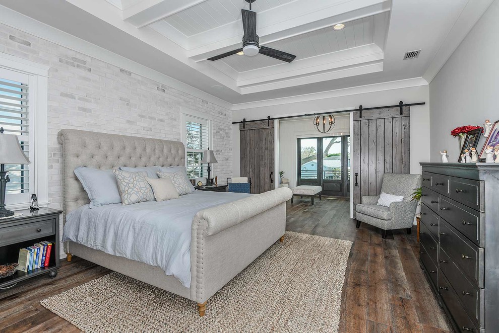 Modern English Farmhouse Country Bedroom Tampa by Taralon Homes
