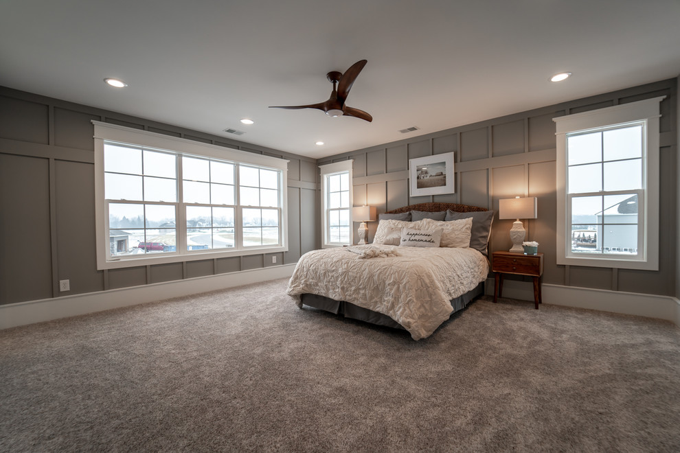 Modern Farmhouse Valparaiso Farmhouse Bedroom Chicago by