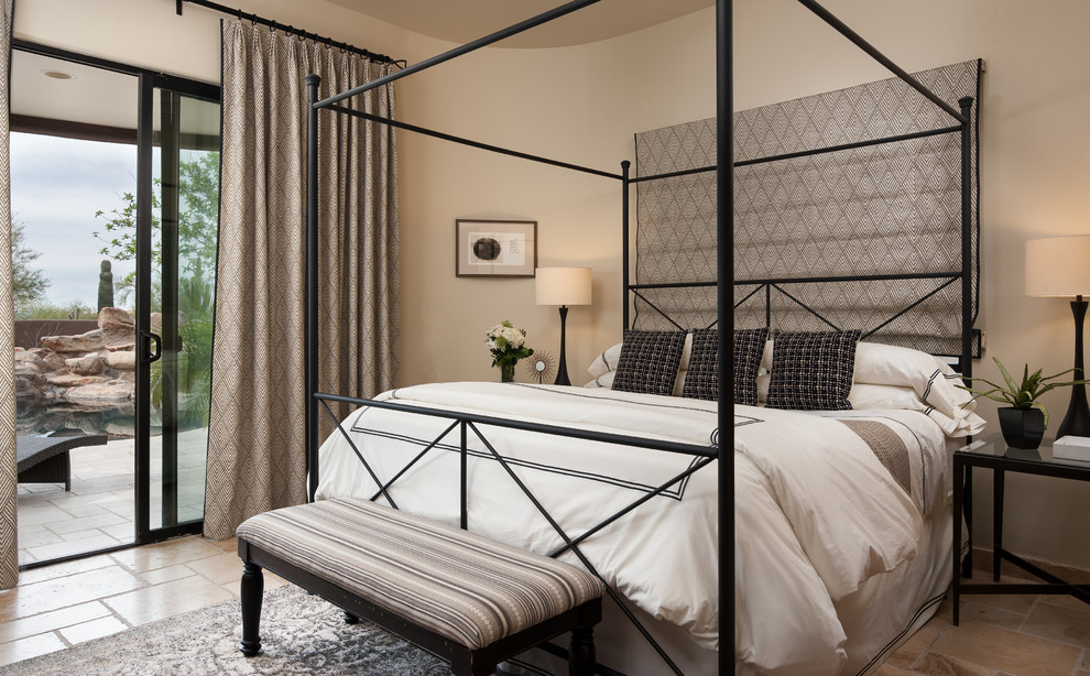Свежая идея для дизайна: спальня в стиле неоклассика (современная классика) - отличное фото интерьера