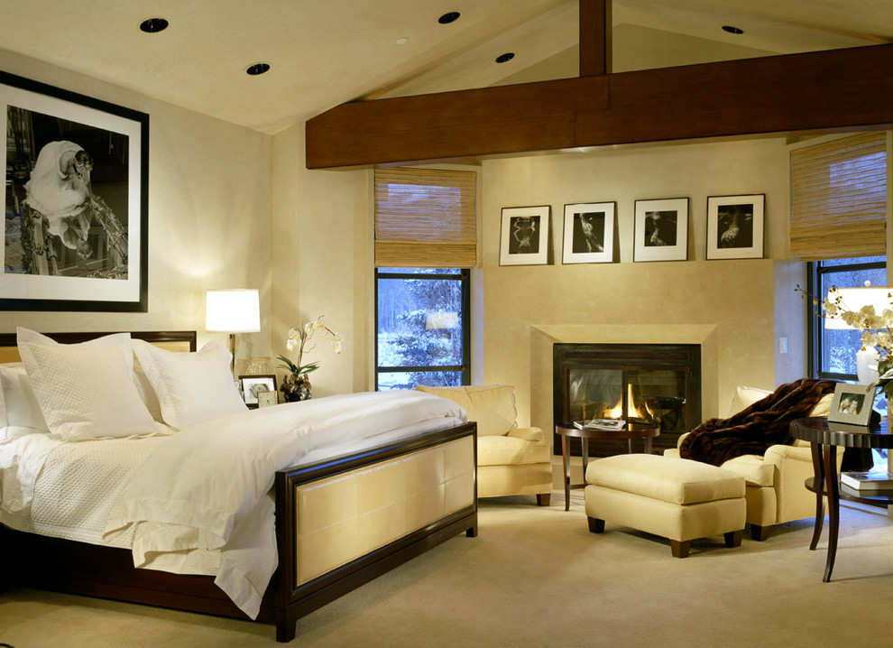 Mountain style bedroom photo in Denver