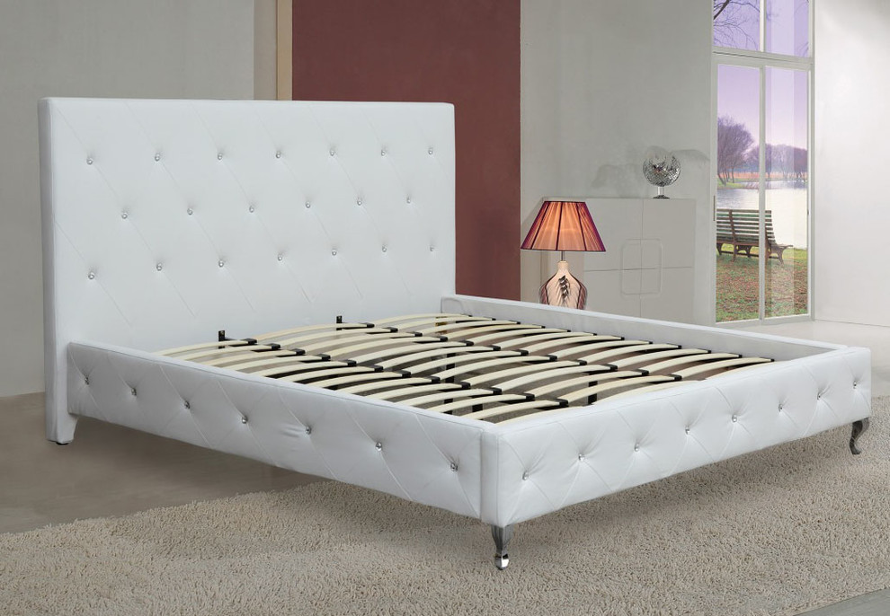 Modern Leather Upholstered Beds - Modern - Bedroom - New York - by ...