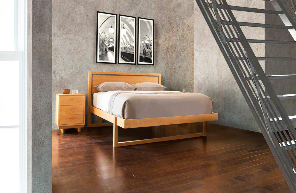 Foto di una camera da letto minimalista di medie dimensioni