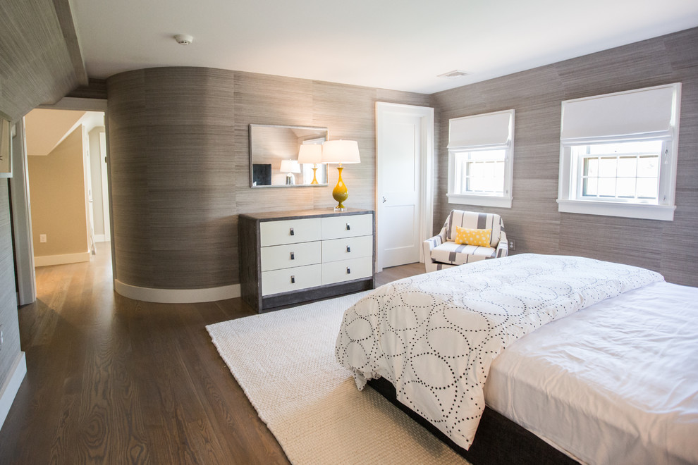 Inspiration for a contemporary bedroom remodel in Boston
