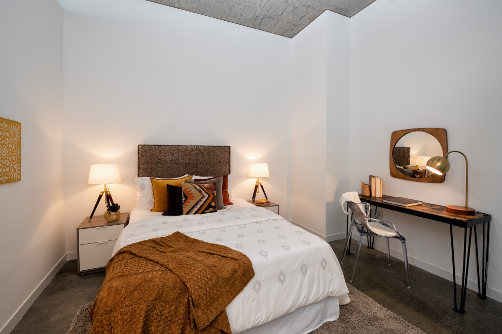 Modern Queen Anne Condominium Bedroom Seattle by Seattle Staged