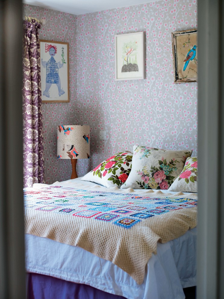 Design ideas for a bohemian bedroom in London.