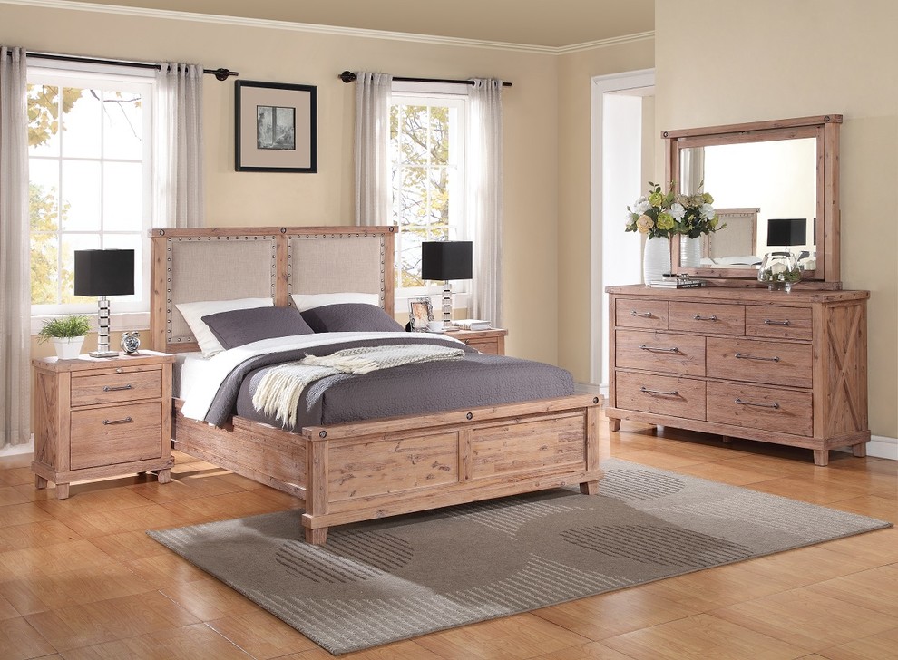 Modus Furniture Yosemite Cider Fabric Bedroom Farmhouse Bedroom San Diego by San Diego