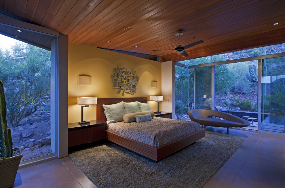 Example of a trendy bedroom design in Phoenix