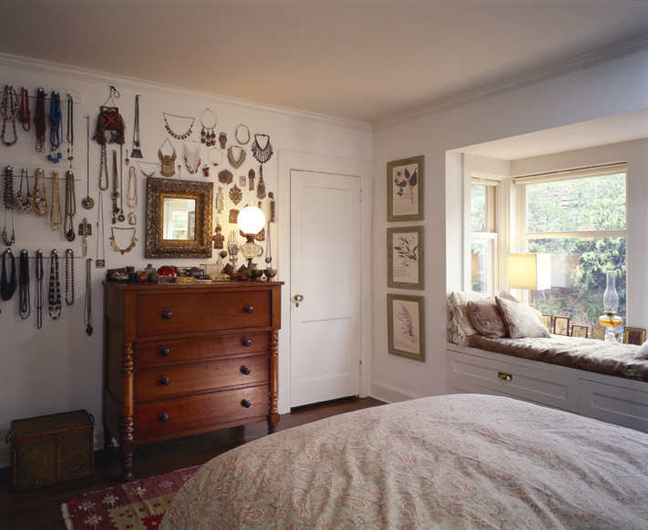 Example of an arts and crafts bedroom design in Seattle