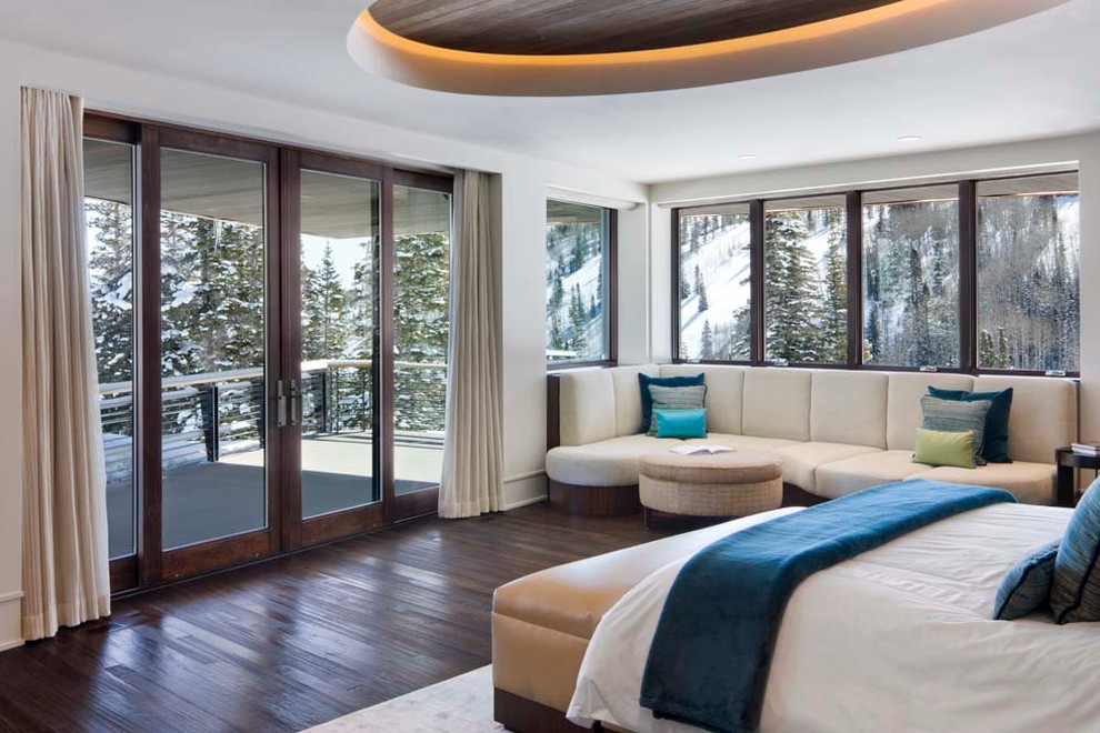 Bedroom - contemporary bedroom idea in Salt Lake City