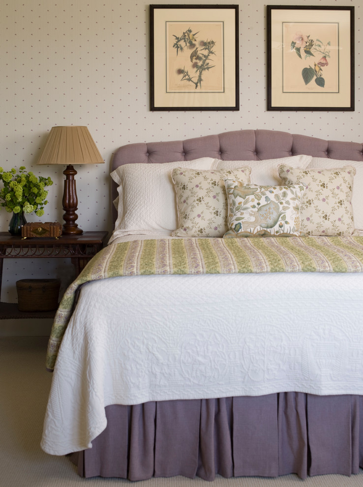 Inspiration for a large timeless master dark wood floor bedroom remodel in Raleigh