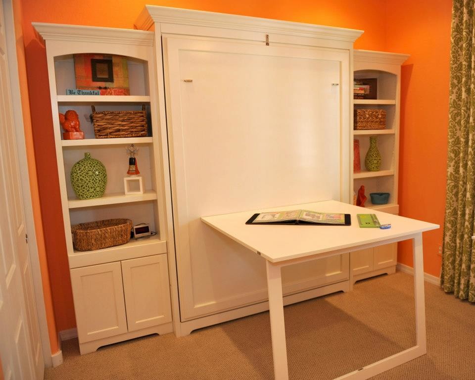 Murphy Wall Bed With Custom Side Traditional Bedroom