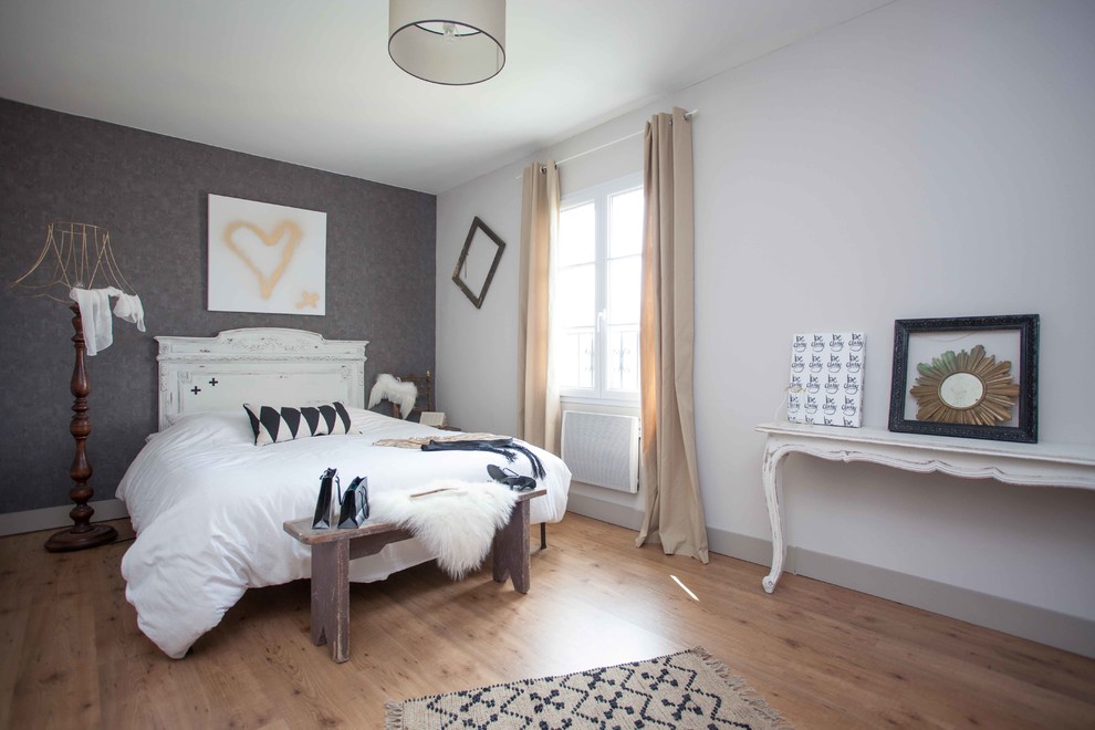 Exemple d'une chambre tendance.