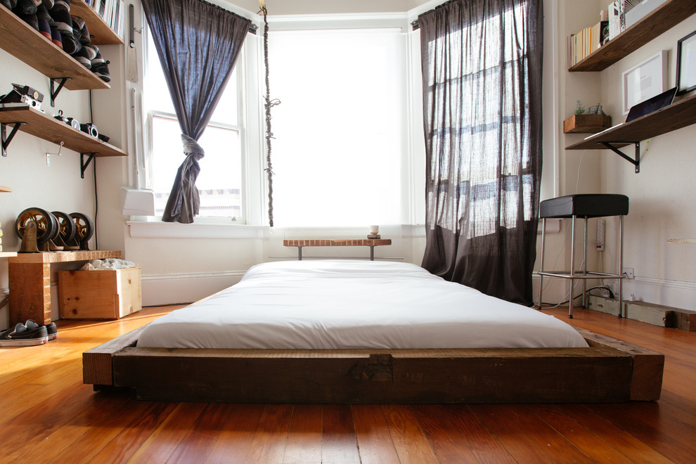 Eclectic bedroom in San Francisco.