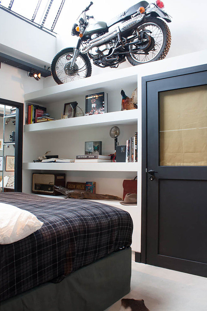 アムステルダムにあるエクレクティックスタイルのおしゃれな寝室