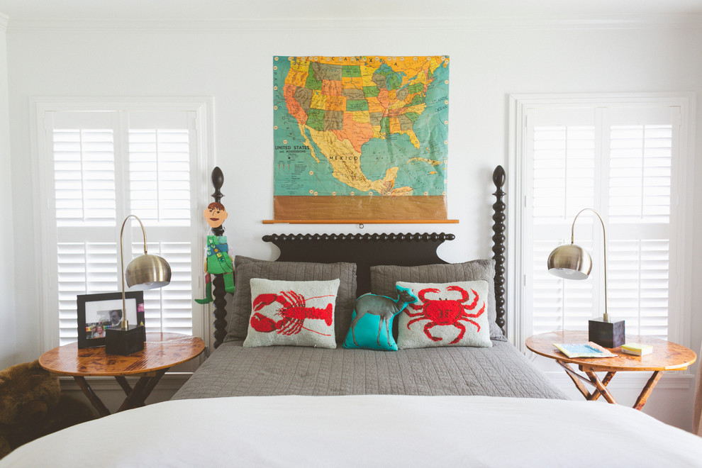 Eclectic bedroom photo in Austin