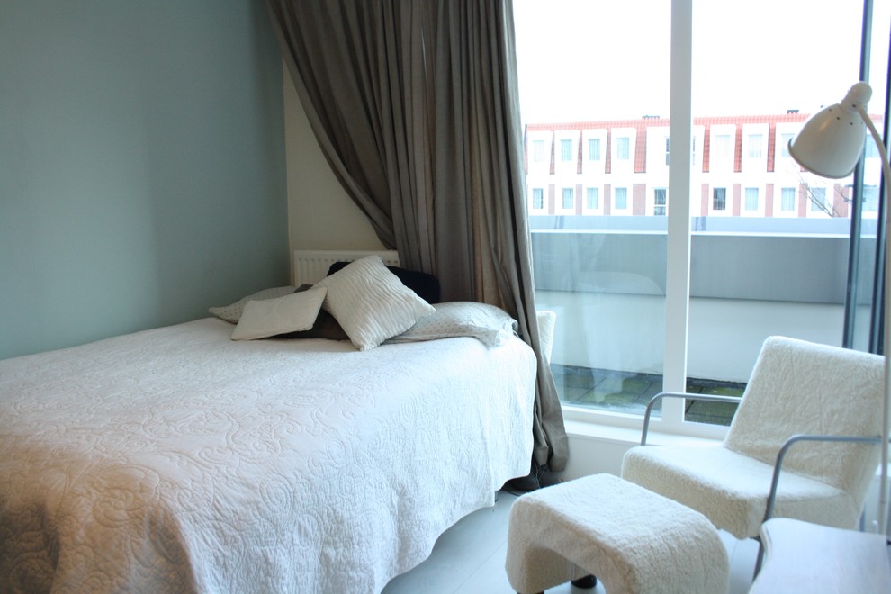 Eclectic bedroom in Amsterdam.