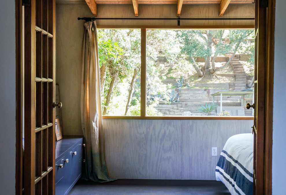 Photo of a bohemian bedroom in Los Angeles.