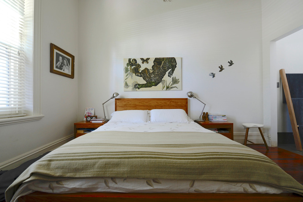 Пример оригинального дизайна: спальня в современном стиле