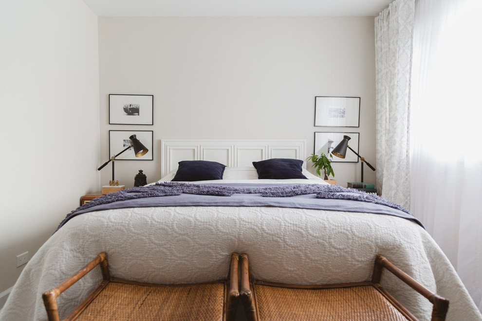 Danish bedroom photo in Chicago