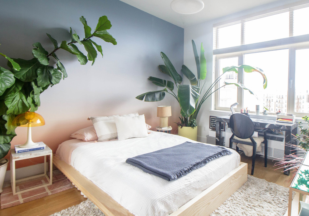 Eclectic bedroom photo in New York