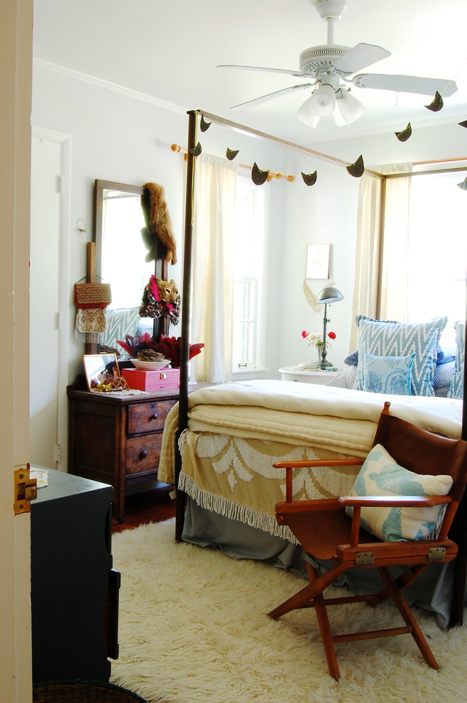 Photo of a bohemian bedroom in New York.