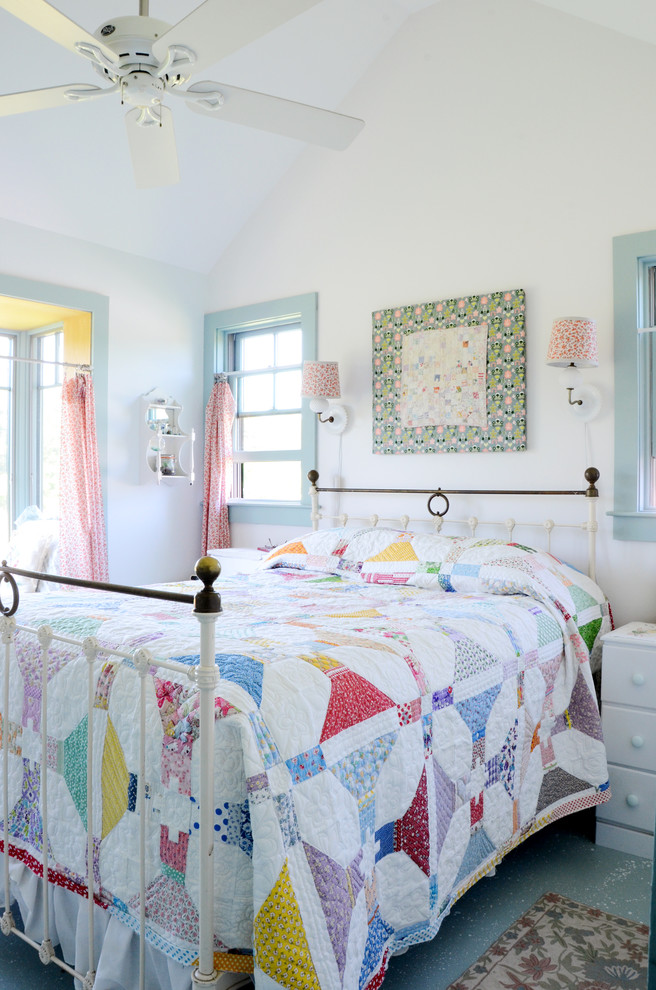 Bedroom - eclectic bedroom idea in Providence